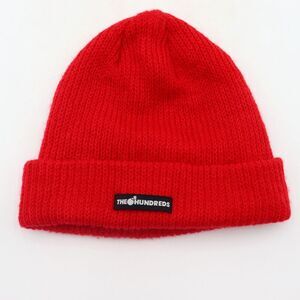 The Hundreds Beanie OSFA One Size Fits All Red Knitted Outdoor Casual Streetwear